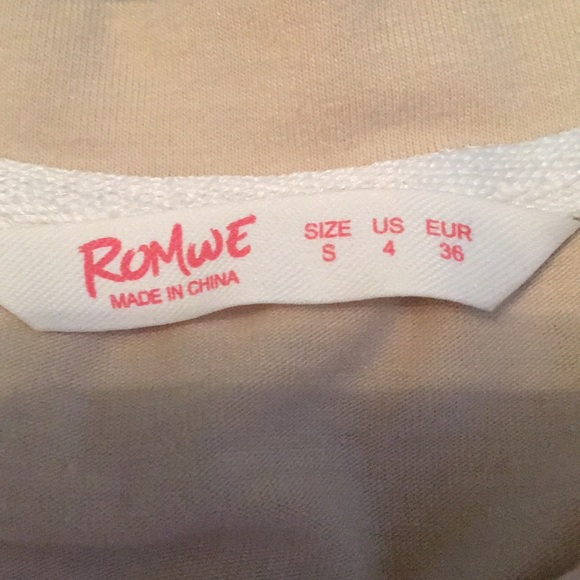 Girls size 12 romwe shirt - Picture 2 of 4